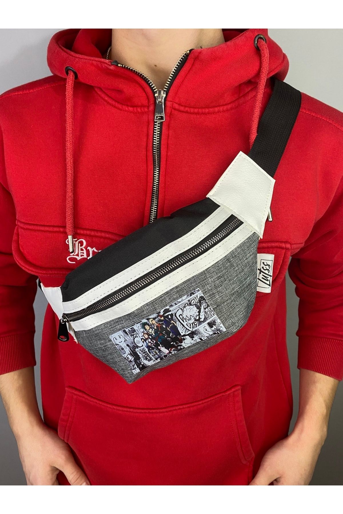Lutss Unisex Anime Serisi Baskılı Göğüs Ve Bel Çantası RN7897