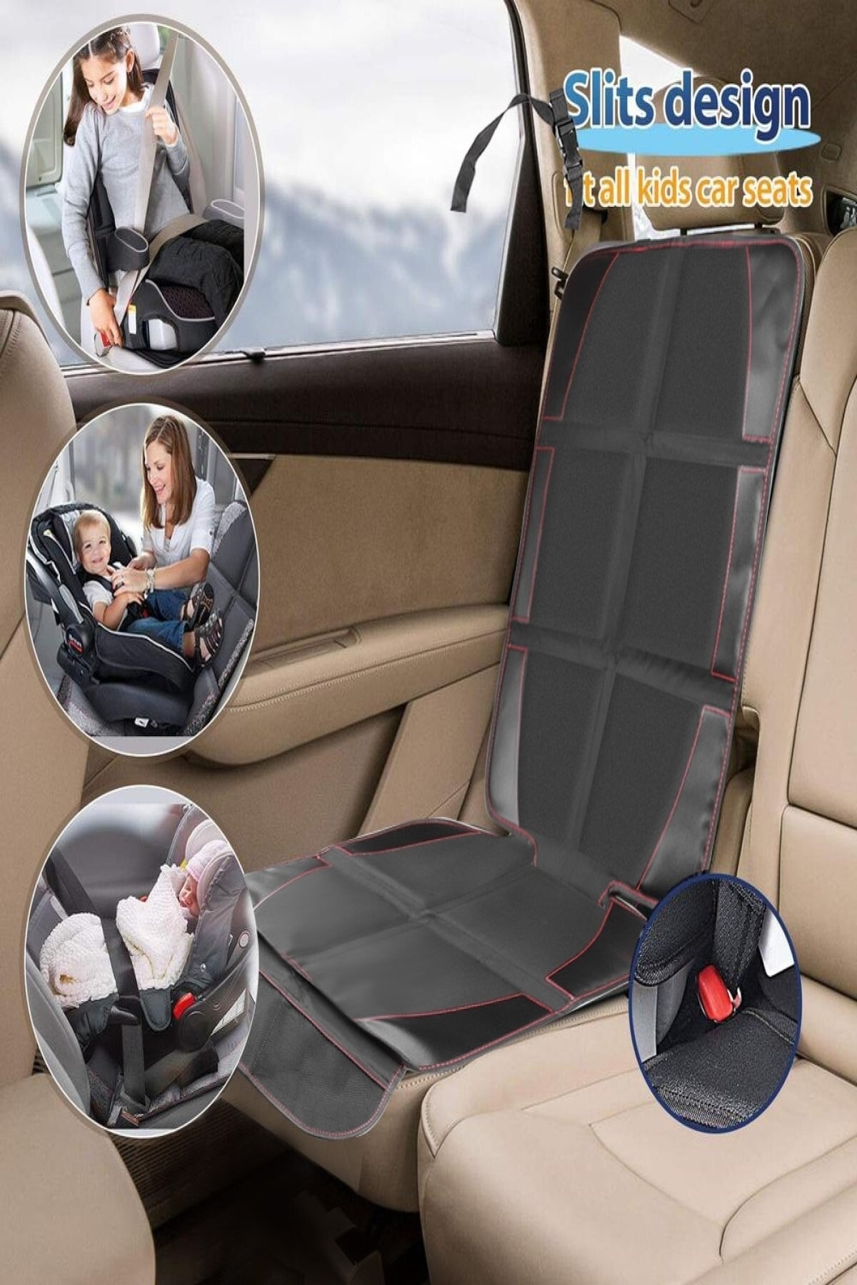 MasterCar Isofix Girişli Oto Koltuğu Koruyucu Kılıf Ana Kucağı Puset Için Su Geçirmez Koltuk Kılıfı Minder fotoğrafı 3 (önizleme)