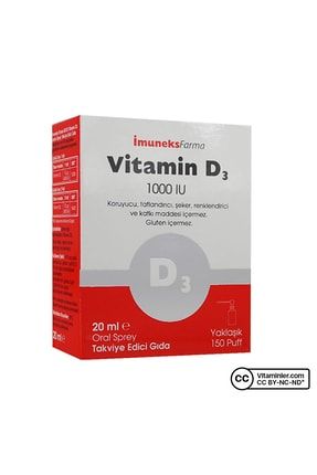 Vitamin D3 1000 Iu 20 ml Sprey 8680176000718