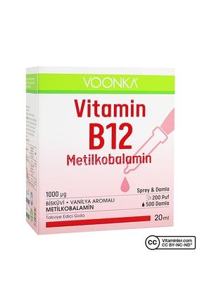 Vitamin B12 Sprey&damla Metilkobalamin 20 Ml VNKMTLKBLMN1000