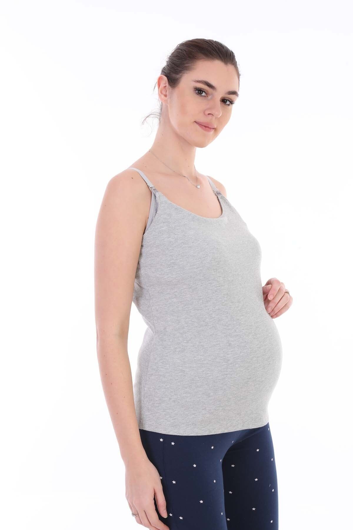 MEGHAN L.A Maternity Cotton Corded Flexible Fabric Breastfeeding