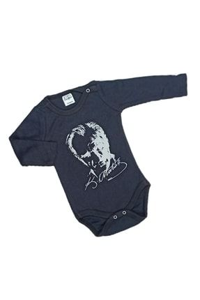 Bebek Çıtçıtlı Badi Atatürk Desenli ATATURK