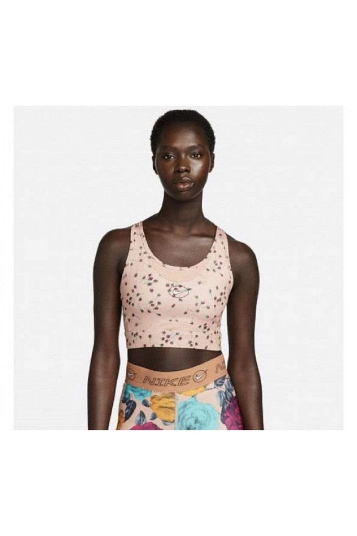 Nike floral 2025 crop top