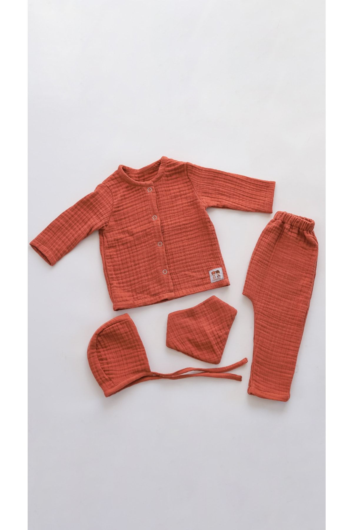 Las Vivas Kids Organik Müslin Yenidoğan Bebek Seti Hastane Çıkışı Bebe Takımı