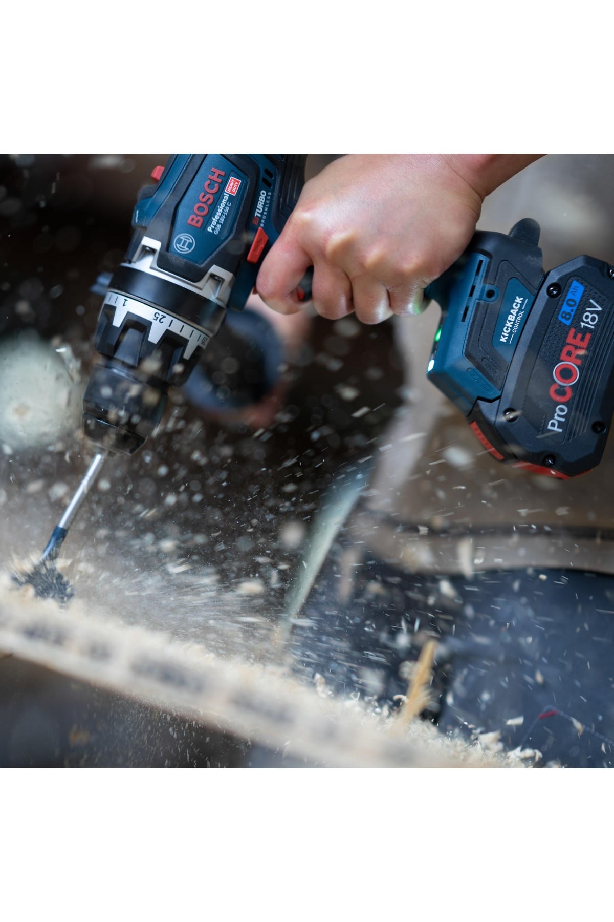 Bosch Professional GSB 18V-150 C Cordless Drill Driver - 18V Brushless, 150 Nm Torque - View #5