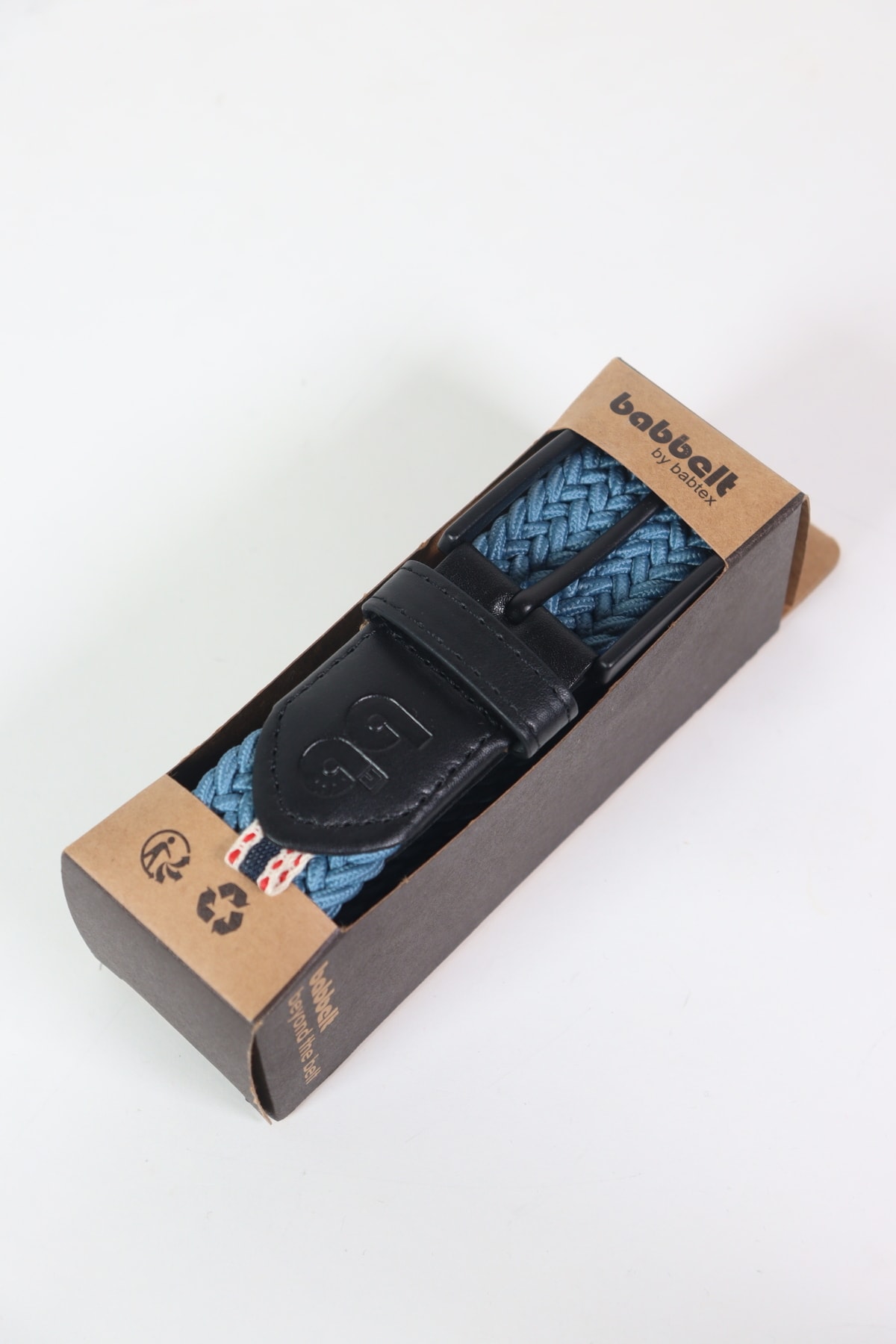 کمربند مردانه آبی سرمه ای babbelt | BB001 اورجینال - تصویر 2