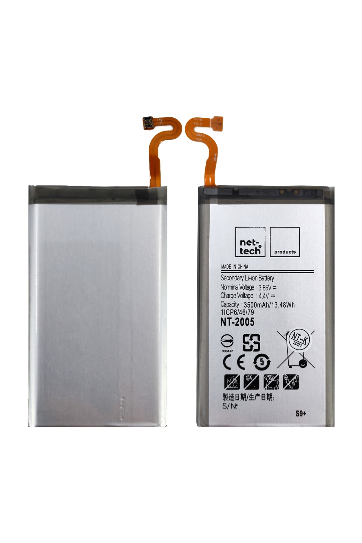 Nettech Teknonet Samsung Galaxy G965 S9 Plus Uyumlu Nettech 3500 MAh Batarya