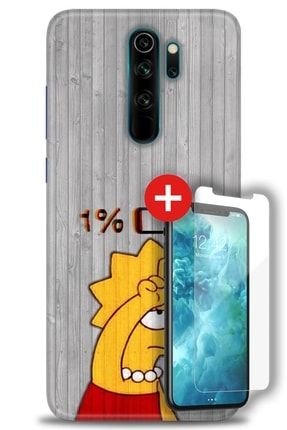 Xiaomi Redmi Note 8 Pro Kılıf Hd Baskılı Kılıf - Simpson + Temperli Cam zmxi-redmi-note-8-pro-v-298-cm