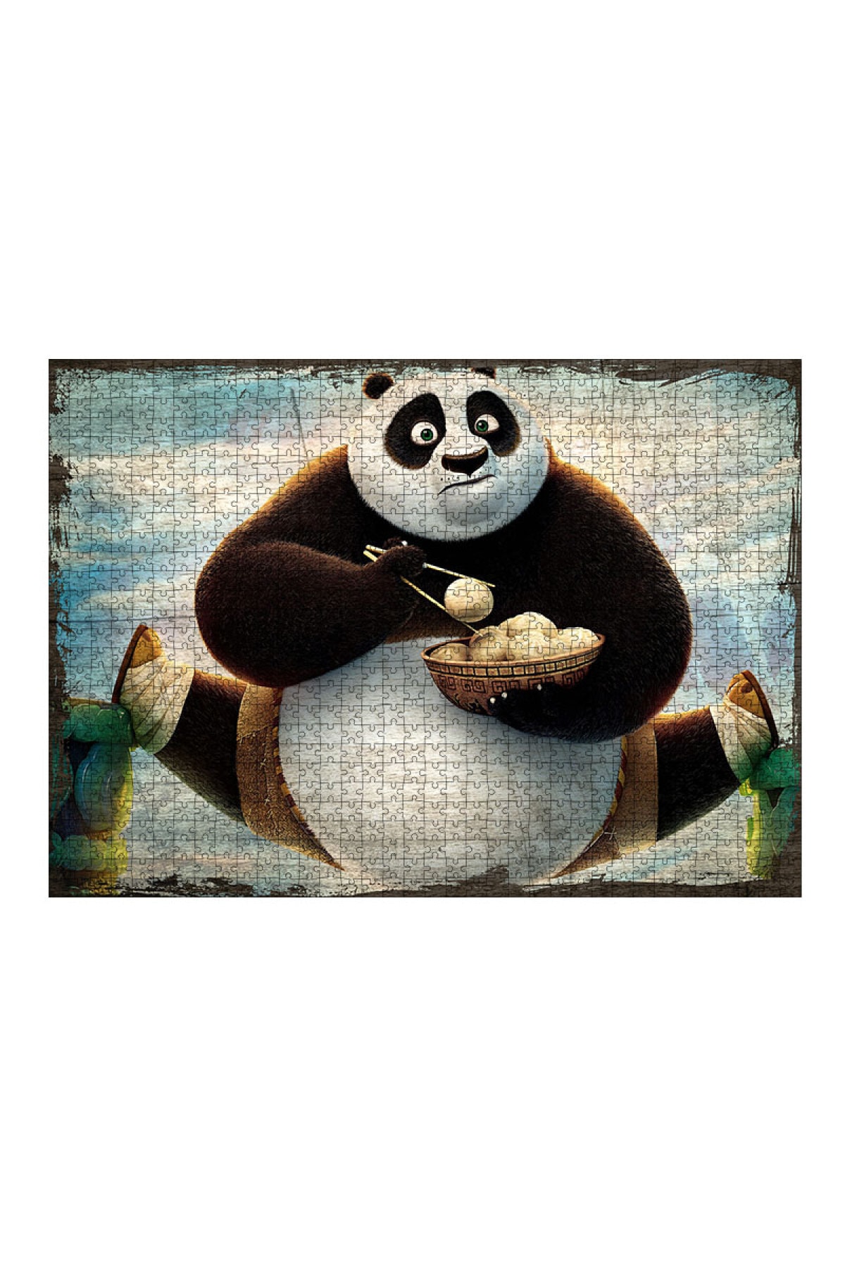 Tablomega Ahşap Mdf Puzzle Yapboz Kung Fu Panda 3 1000 Parça 50*70 Cm