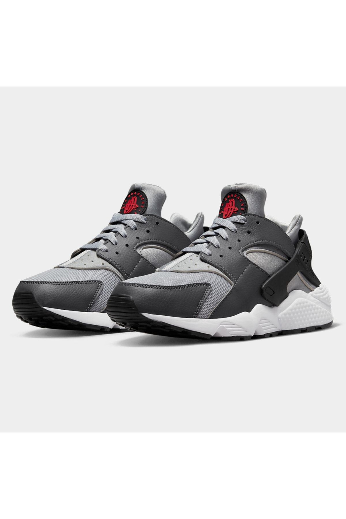Nike air huarache deals grey and red