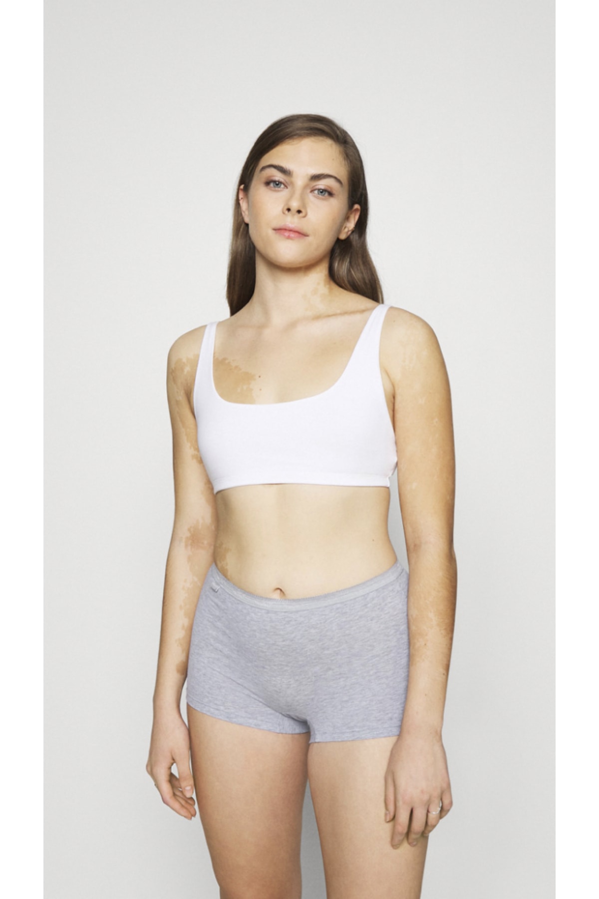 GÜMÜŞ Kadın Boxer Likralı Gri 3lü Paket