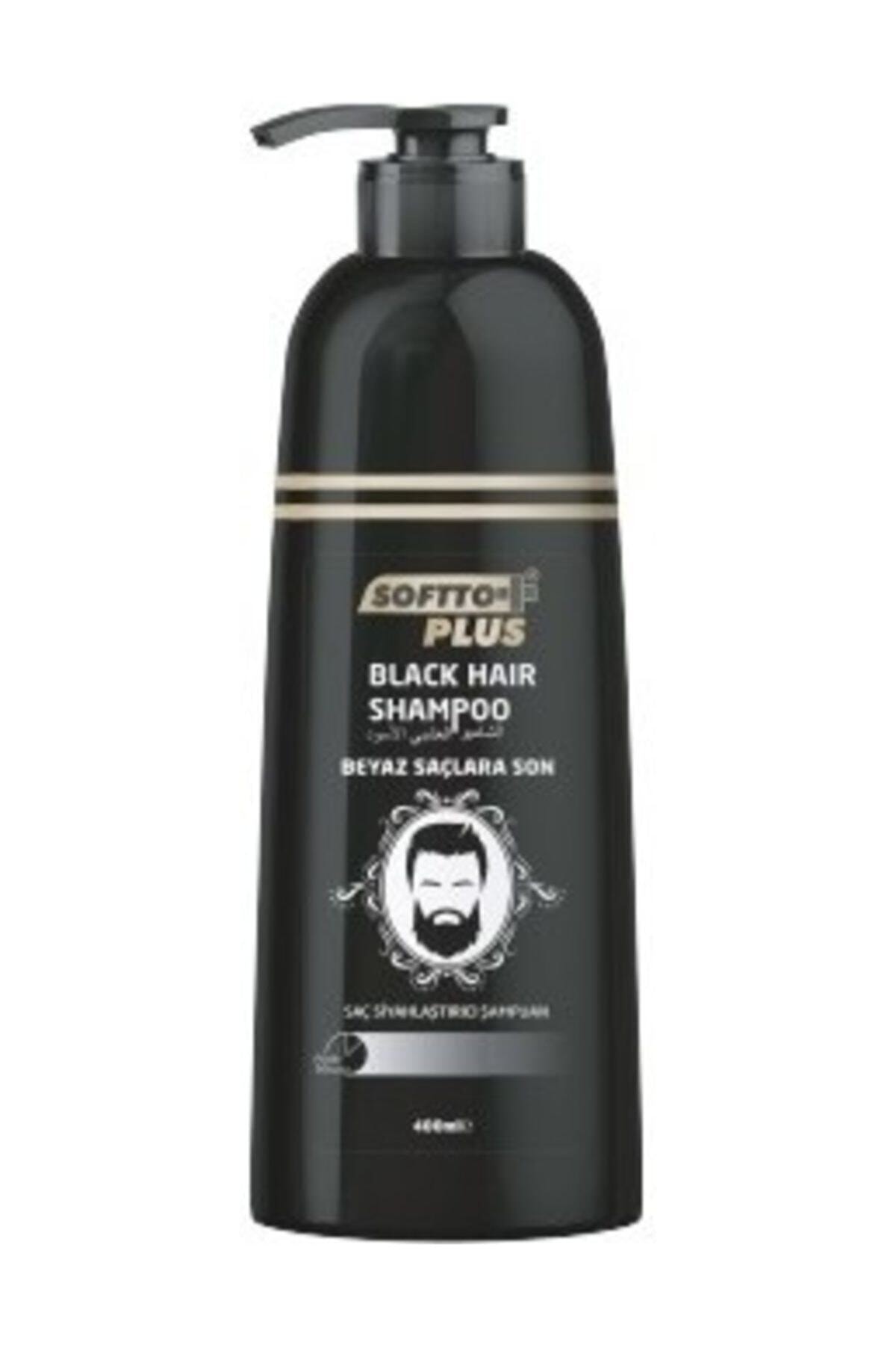 Softto Plus Black Hair Saç Siyahlaştırıcı Şampuan Pompalı 350 Ml