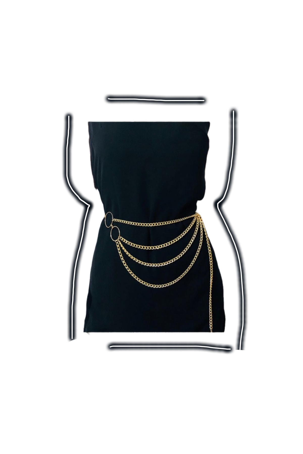 کمربند مردانه طلایی Maiden moda | ZİNC201023KM اورجینال - تصویر 3