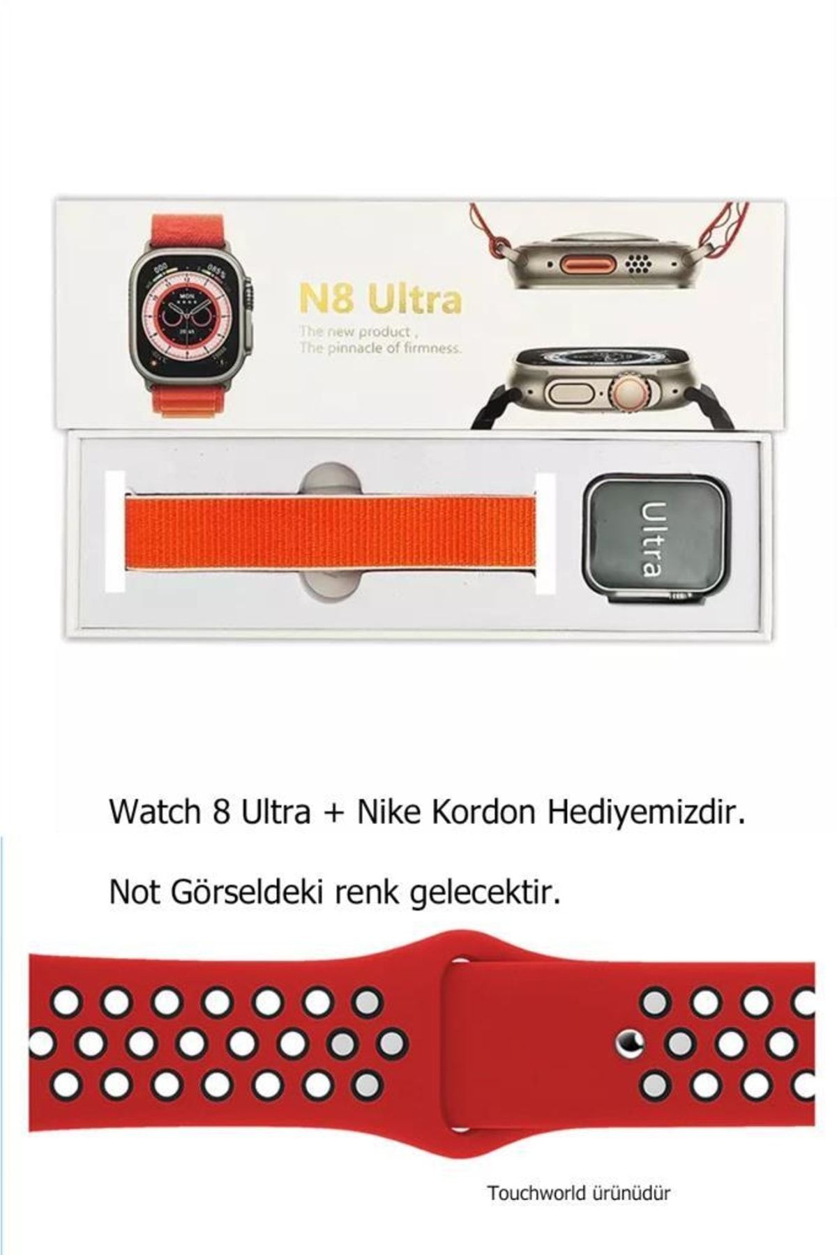 Wearfitpro Watch 8 Ultra N8 Akıllı Saat 2.05hd Ekran Delikli Kordon Hediyeli