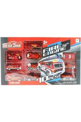 10'lu Die Cast Metal Itfaiye Araçları Seti TYC00390417308