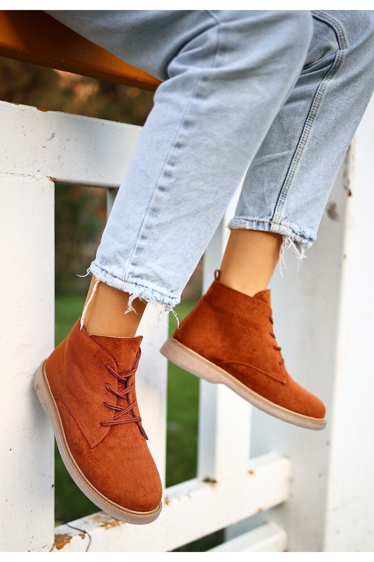 Kean Taba Süet Bağcıklı Kadın Bot