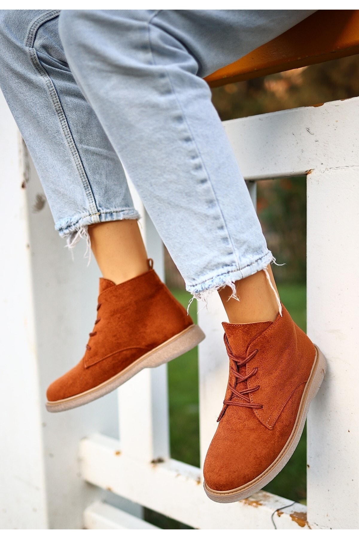 Kean Taba Süet Bağcıklı Kadın Bot