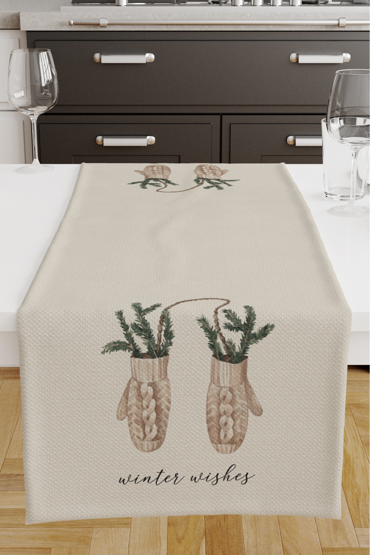 Digital Printed Runner Christmas Christmas Pattern 140x40 Cm