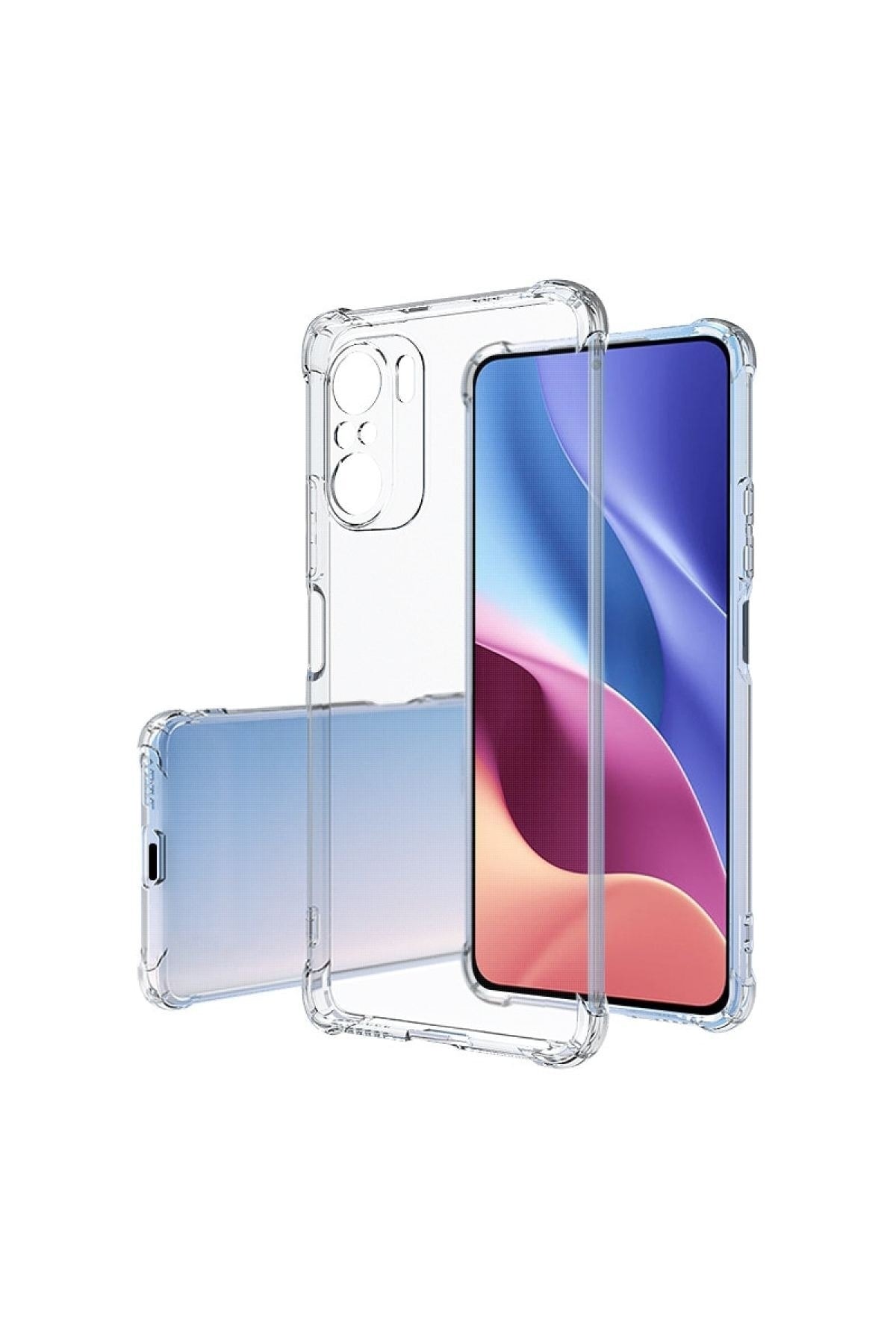 Xiaomi Redmi Note 10S ile Uyumlu Kapak Kamera Korumalı Antişok Airbag Köşe Korumalı Silikon Şeffaf Kılıf