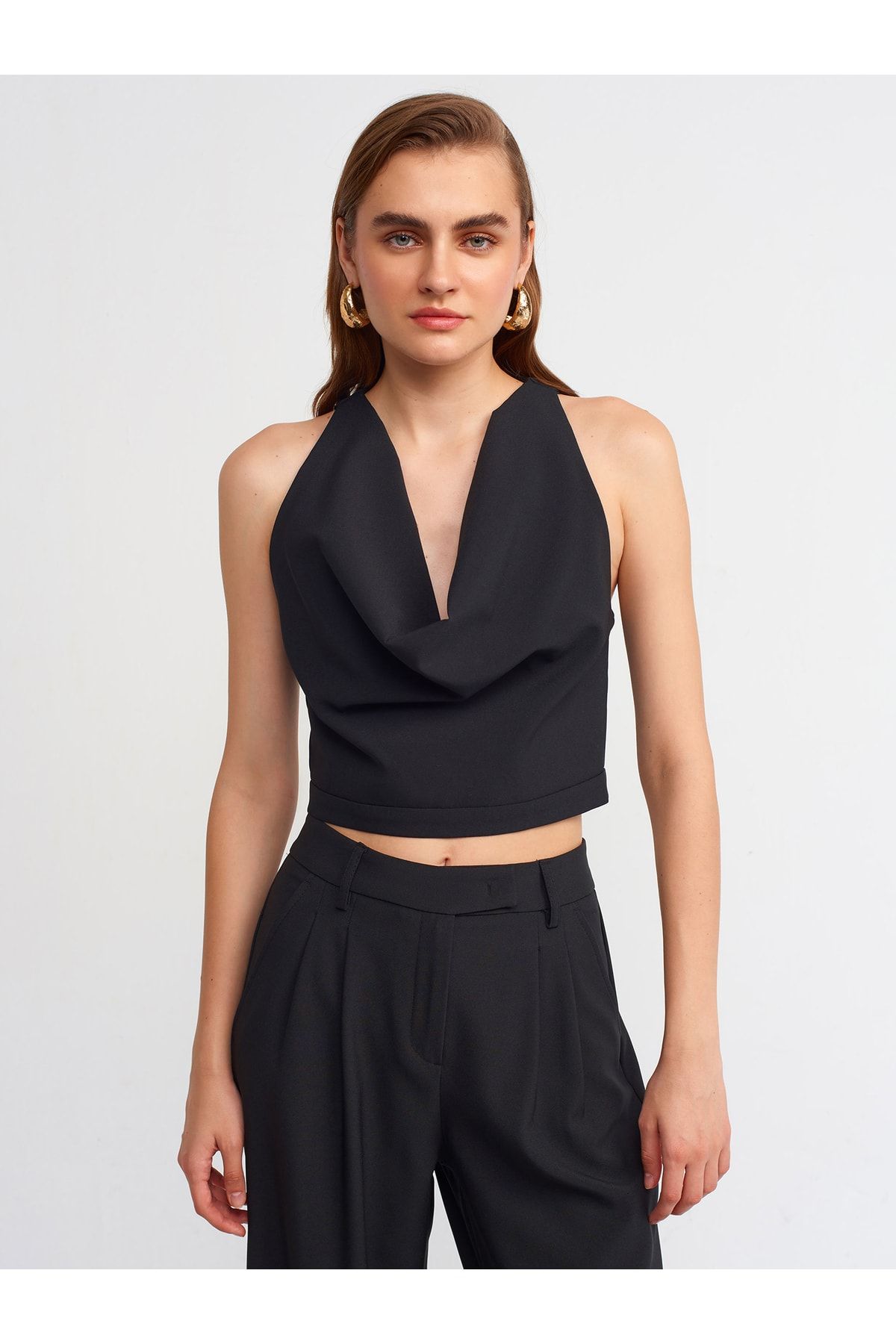 Dilvin Bustier Schwarz Unifarben Fast ausverkauft