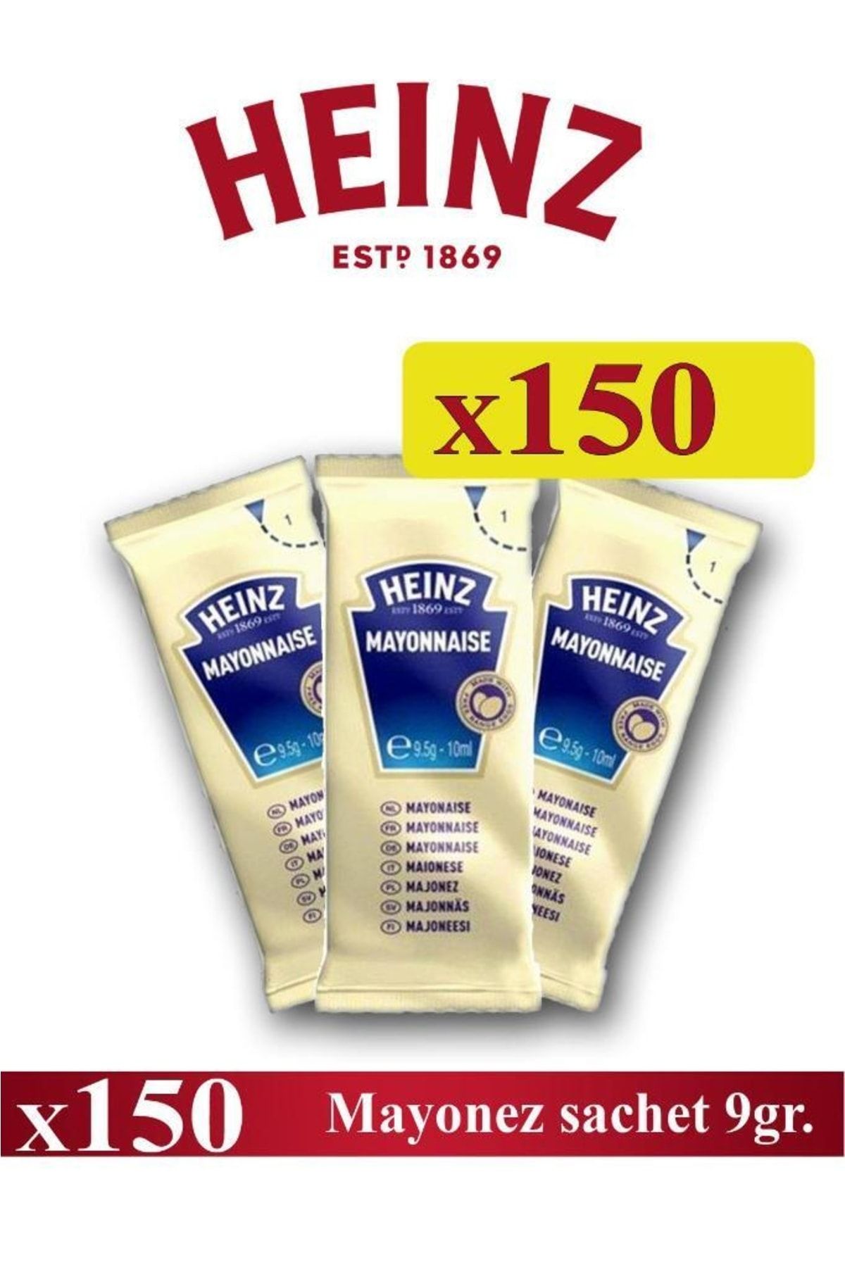 edukkanim Mayonez Sachet 9 Gr X 150 Ad - Heinz