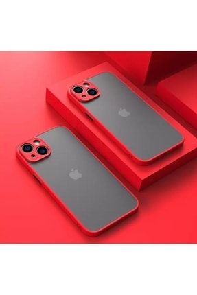 Apple Iphone 13 Kamera Lens Korumalı Kenarları Renkli Arkası Mat Darbe Önleyici Telefon Kılıfı 13gktpetria