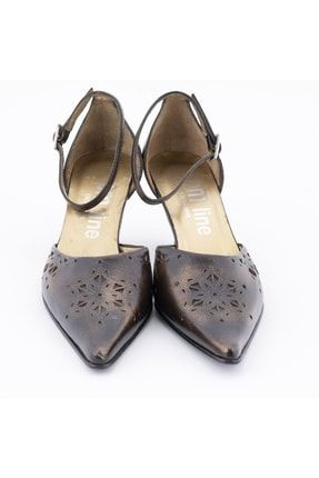 Beyken Hakiki Deri Kahverengi Kadın Topuklu Ayakkabı 022kahve