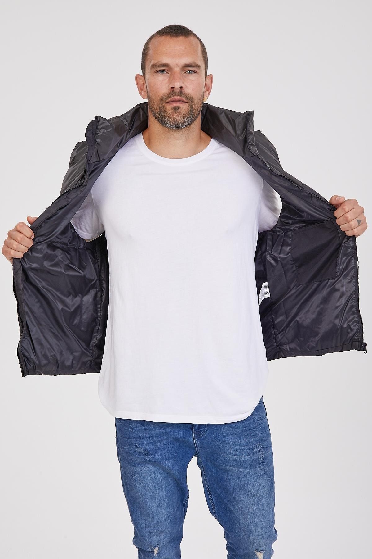 Kevin-Men's Puffer Vest K215 Black 6