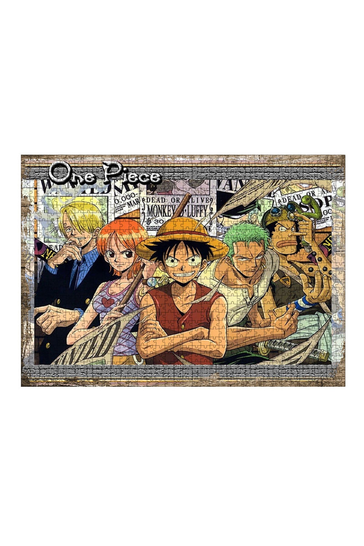 Tablomega Ahşap Mdf Puzzle Yapboz One Piece 1000 Parça 50*70 Cm