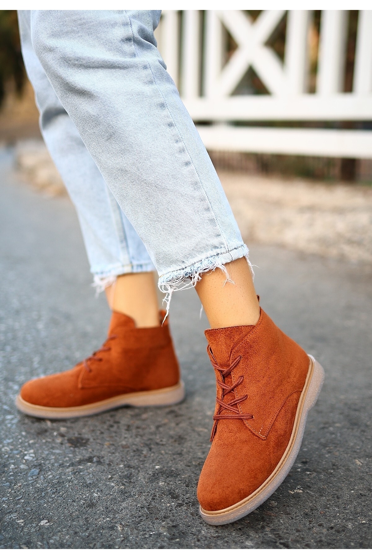 Kean Taba Süet Bağcıklı Kadın Bot