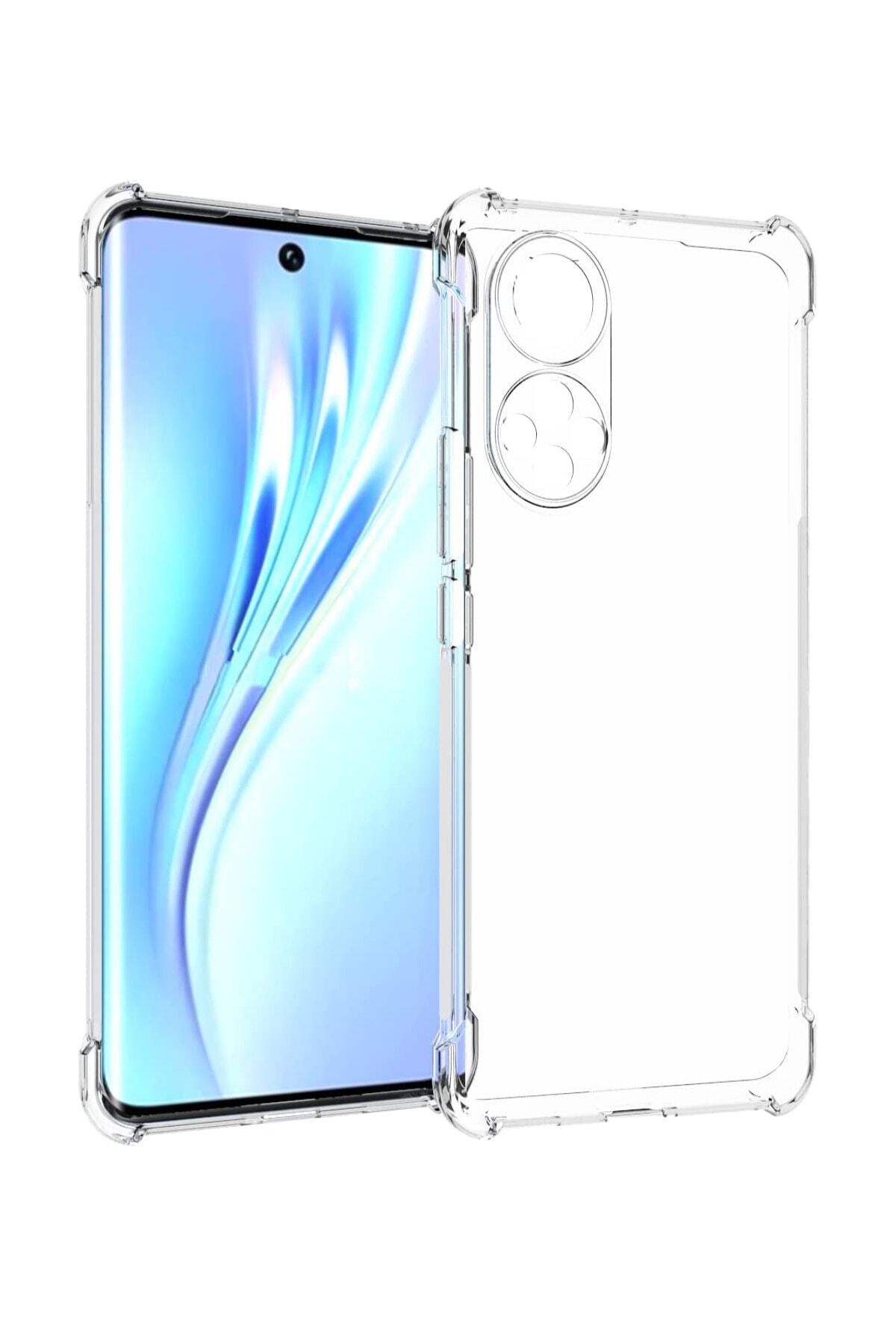 Huawei Nova 9 ile Uyumlu Kapak Kamera Korumalı Antişok Airbag Köşe Korumalı Silikon Şeffaf Kılıf