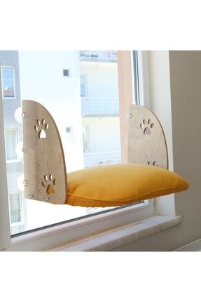Milas Model Sarı Kedi - Köpek Cam Yatağı Vantuzlu ASS3