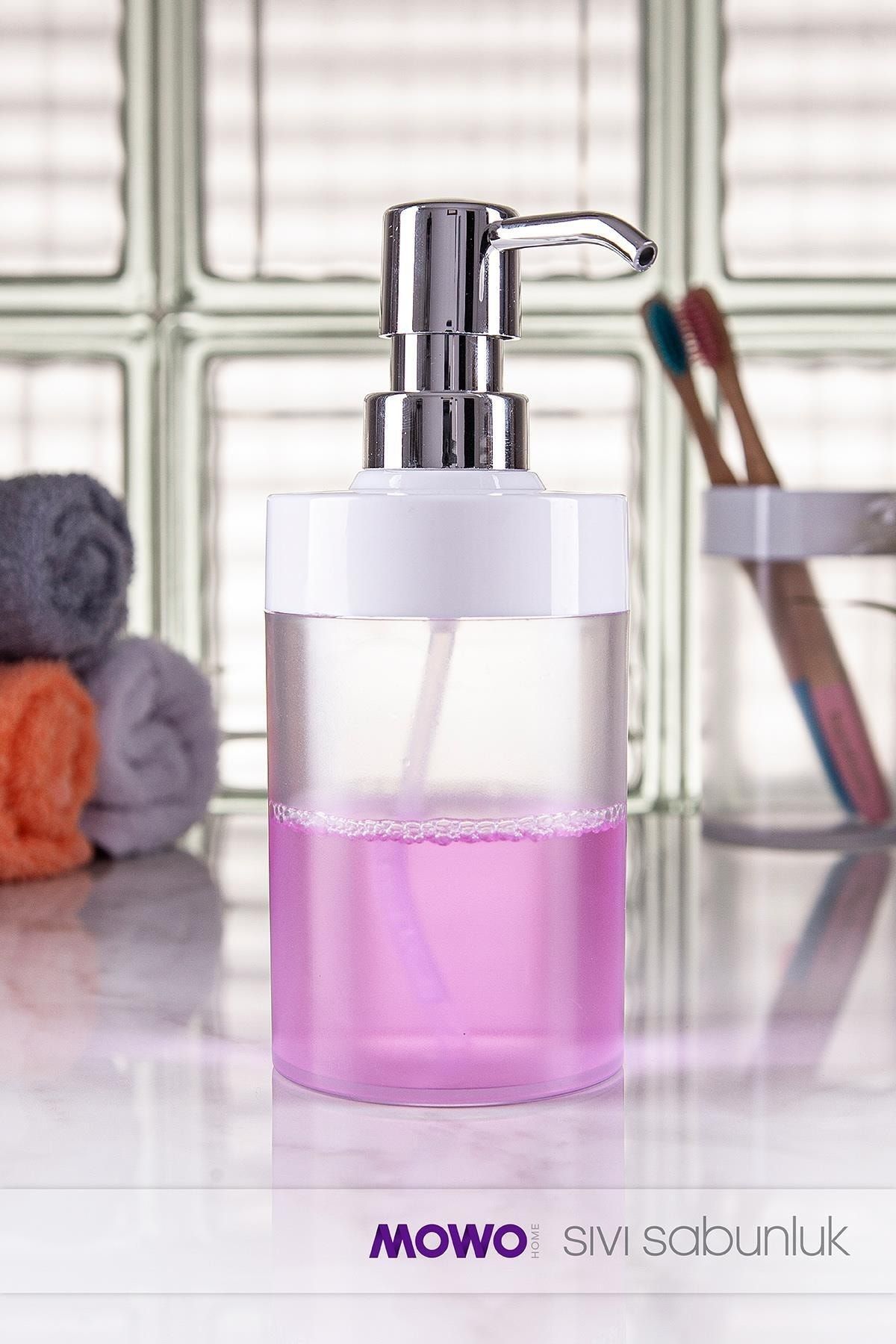 Mowo Home Silvia White Liquid Soap Dispenser Dish Dispenser