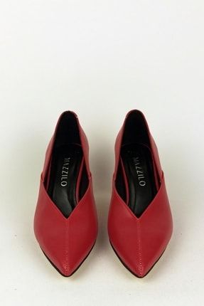 Topuklu Ayakkabı Sawara Kırmızı Deri 018MAZZILOSAWARA