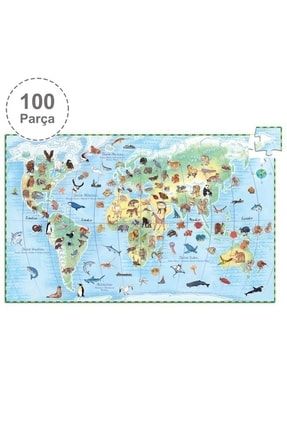 Klasik Puzzle 100 Parça/ World's Animals DJ07420