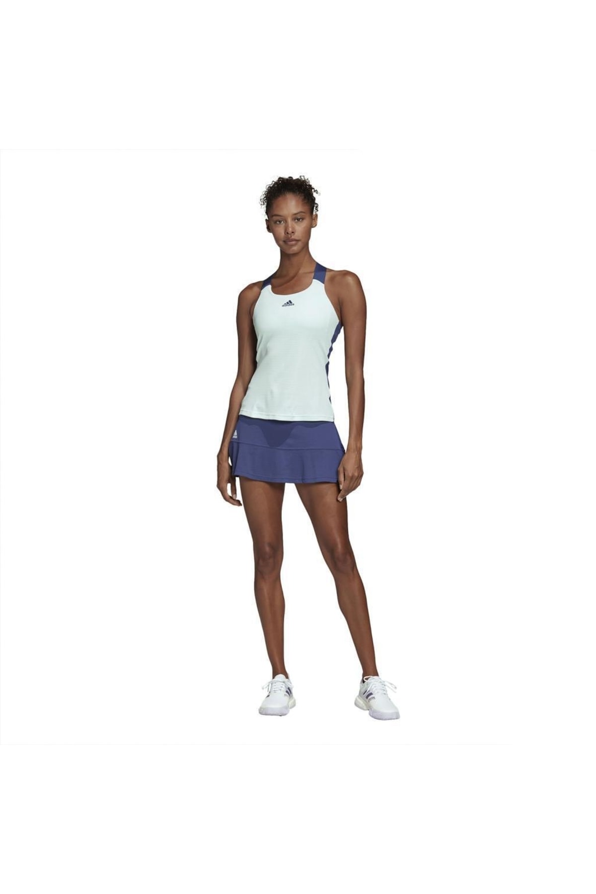 adidas Fk0762 Gameset Heat Kadın Mavi Tenis Tişört