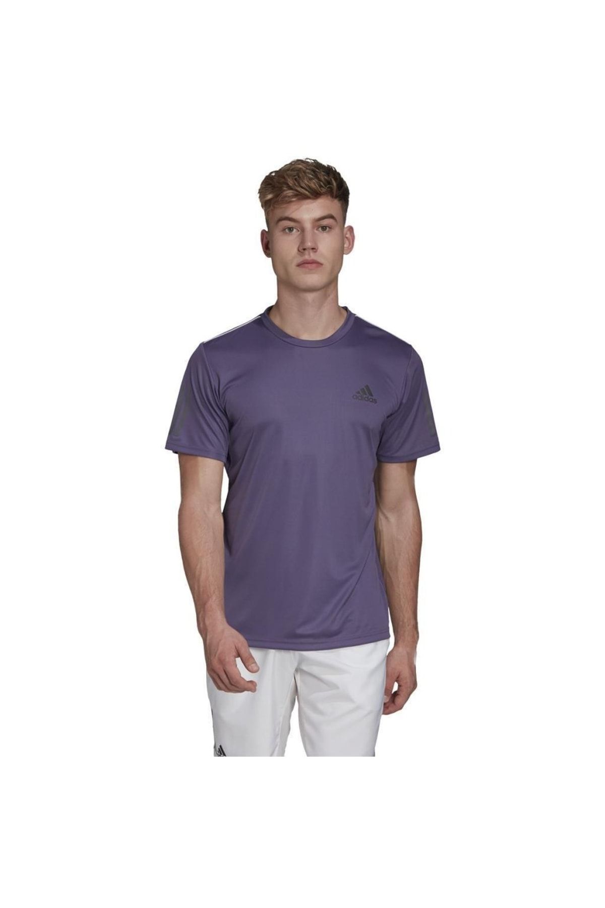 Purple adidas t shirt mens 2025