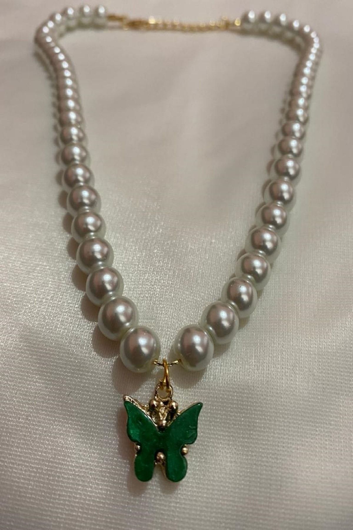 Green moti hot sale necklace