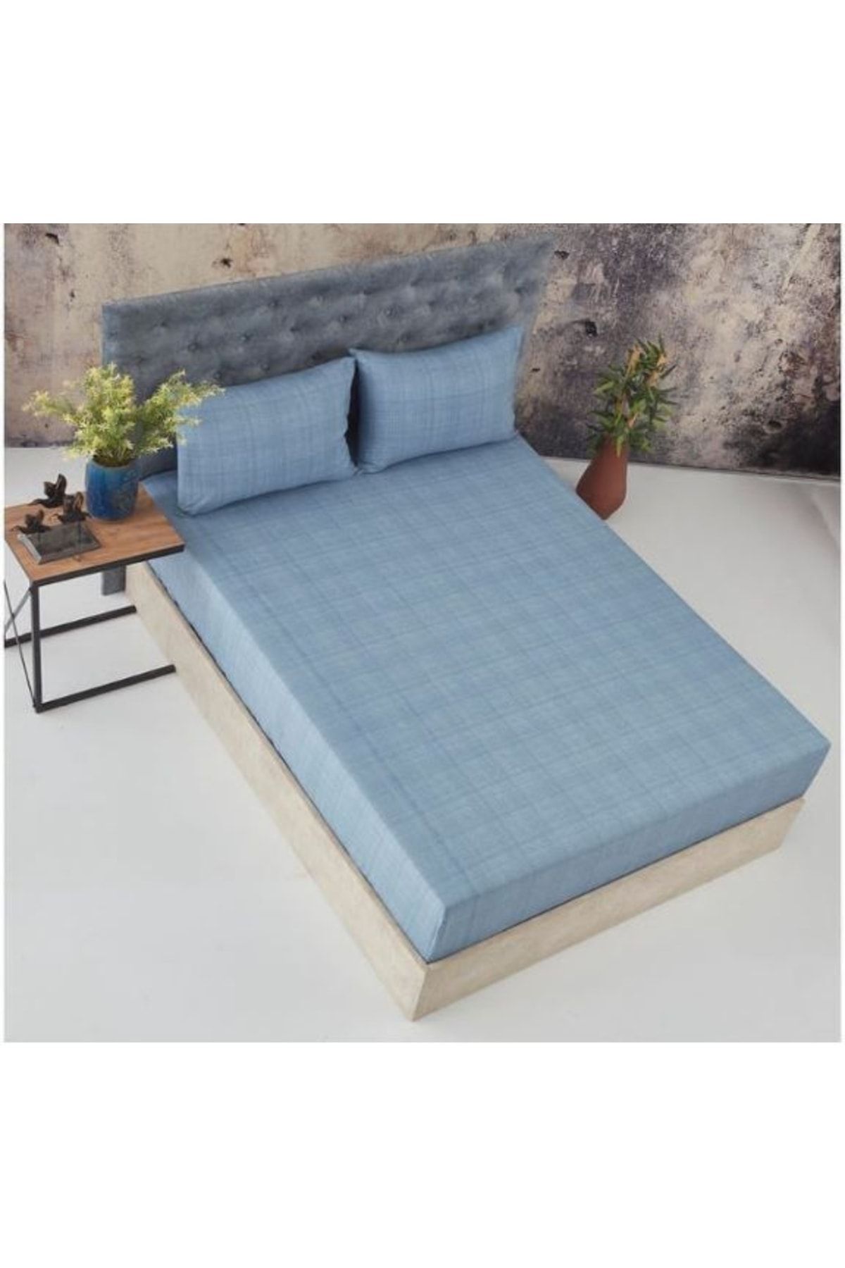 miss linda home collection Set Cearșaf Dublu 100% Bumbac (100 X 200 +30) - 100 x 200