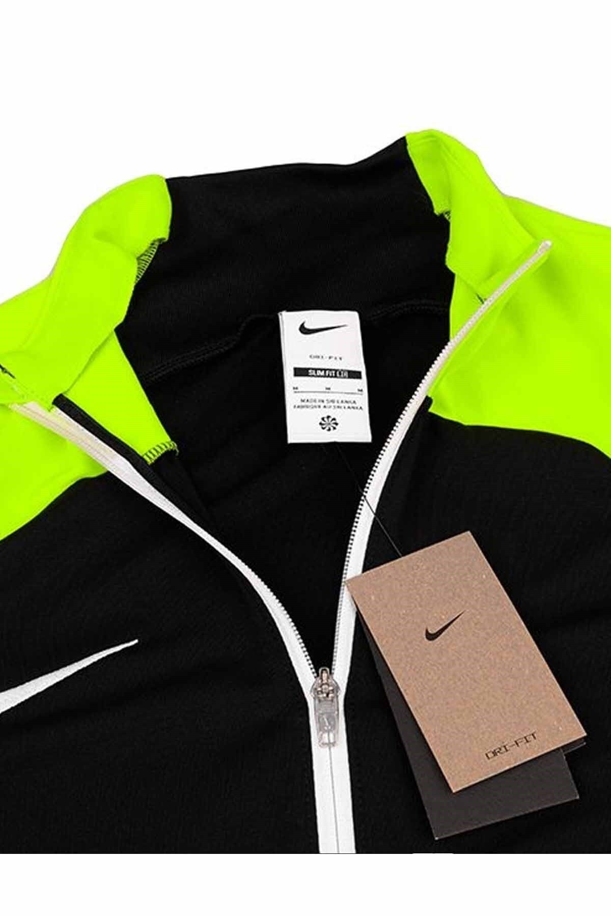Lime green and black nike jacket on sale