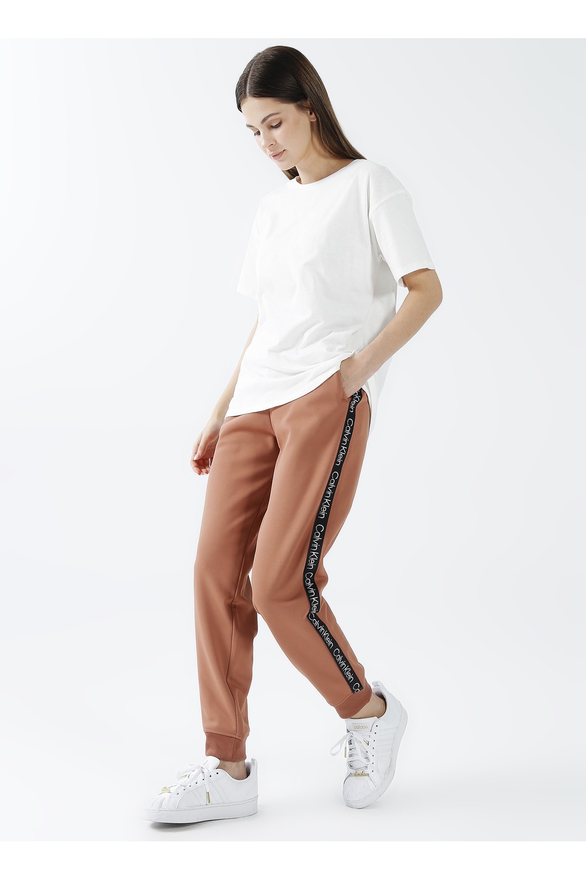 Calvin Klein Normal Kahve Kadın Eşofman Altı 00gwf2p601 Pw - Knit Pants