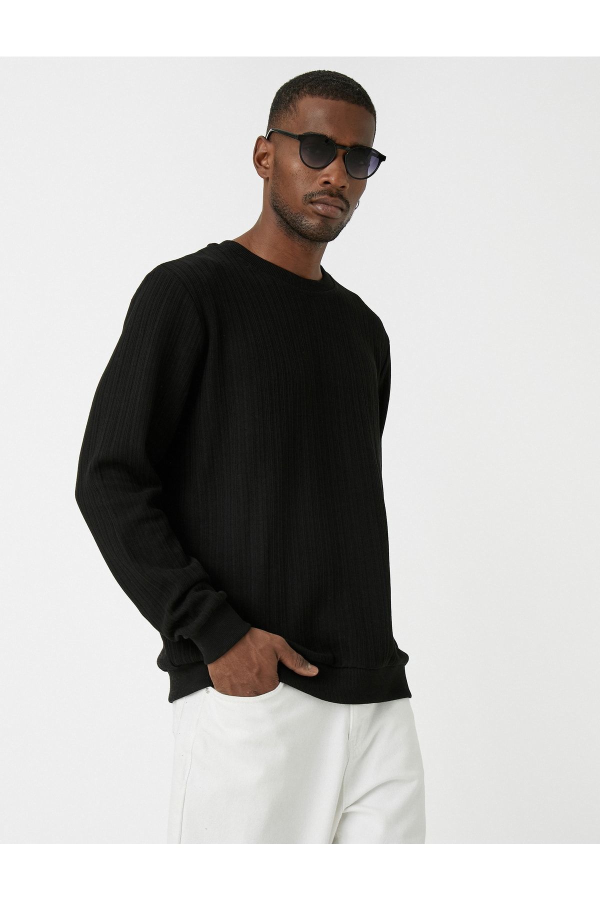 Koton Pullover Schwarz Regular Fit