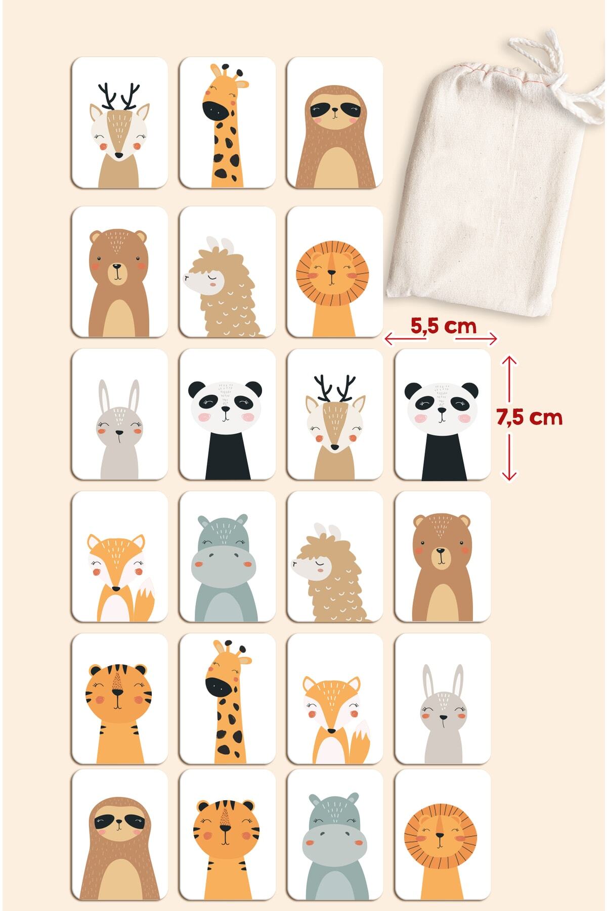 Enjoymydesign Ahşap Zeka Kartları Eşleştirme Oyunu Hafıza Kartı Ahşap Eğitici Puzzle Oyuncak fotoğrafı 2 (önizleme)