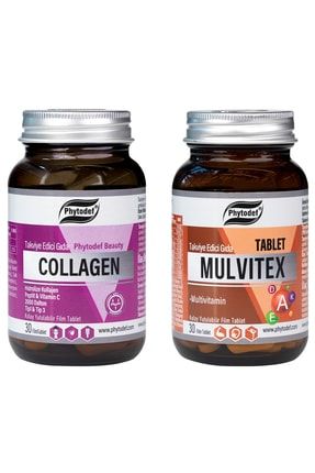 Kollajen + Vitamin C - 30 Tablet & Mulvitex Multivitamin - 30 Tablet PHYTDFCLLGNTBLT-39