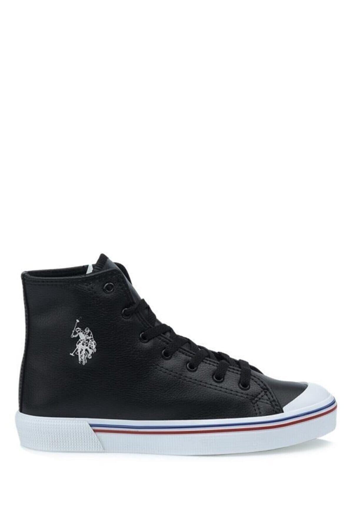 Us Polo Assn Penelope Hıgh Wt Skin Black اسنیکر زنانه Penelope Hıgh 1fx U.S. Polo Assn. یو اس پولو اورجینال - تصویر 2