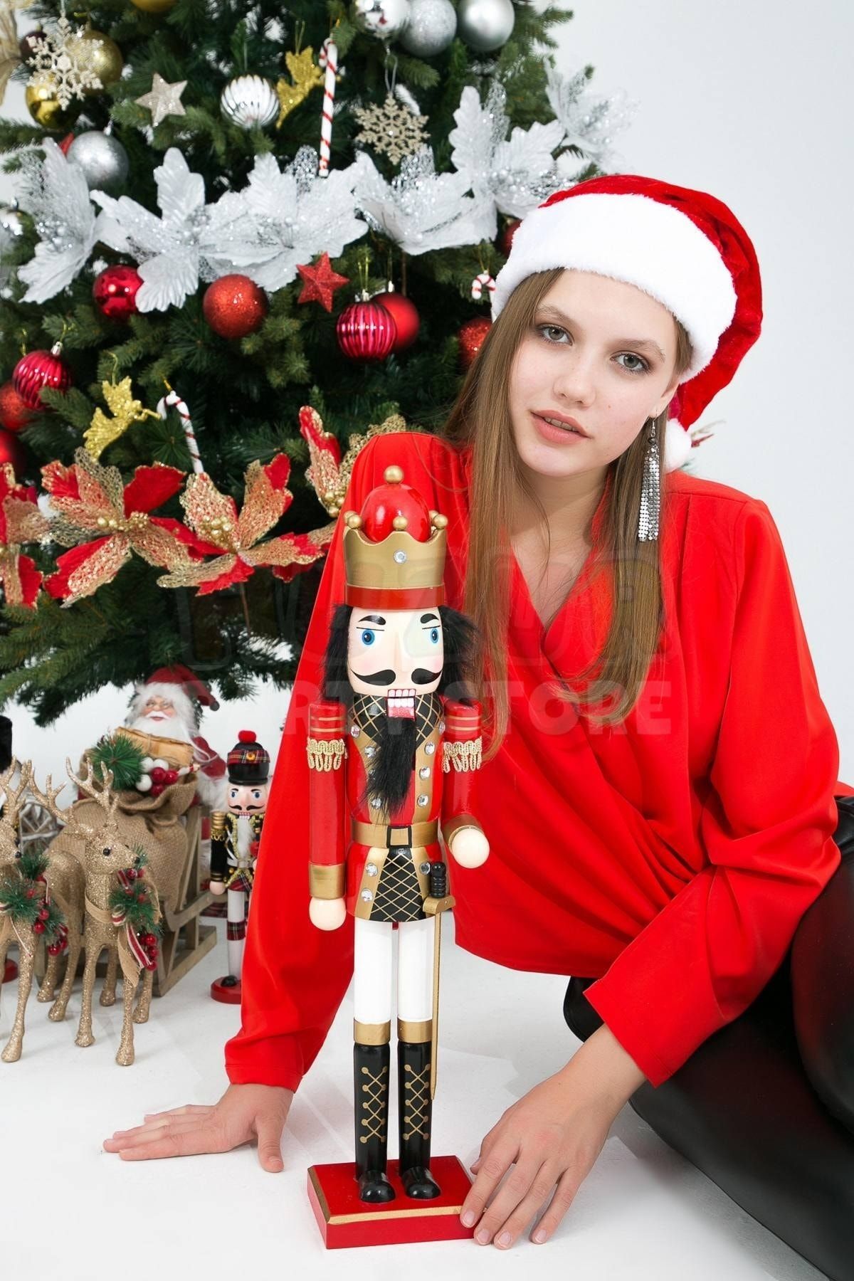 Huzur Party Store 60 Cm Nutcracker Tin Soldier Handmade Christmas
