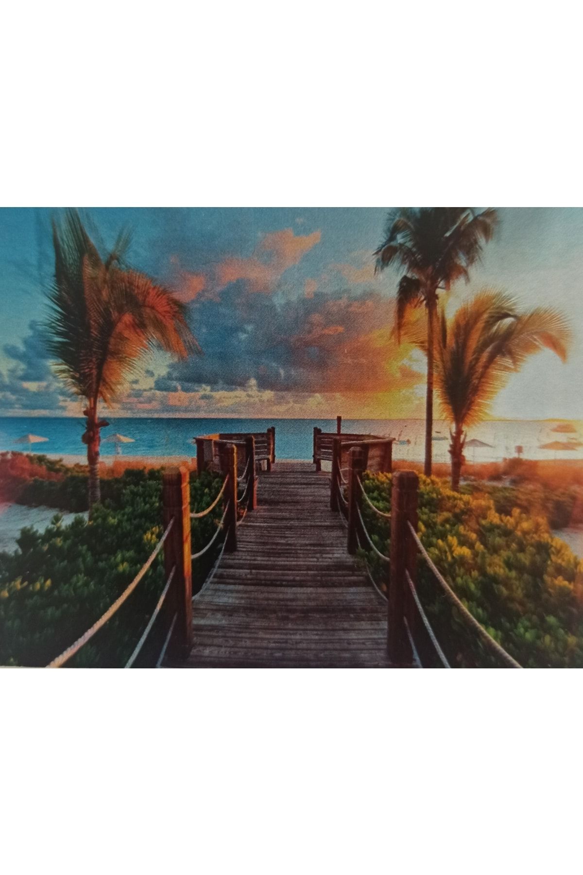 MENTAŞ 5d Diamond Picture 50*40cm Boncuklu Goblen Tamamı Kare Taşlı Mozaik Goblen Elmas Taşlı Canvas