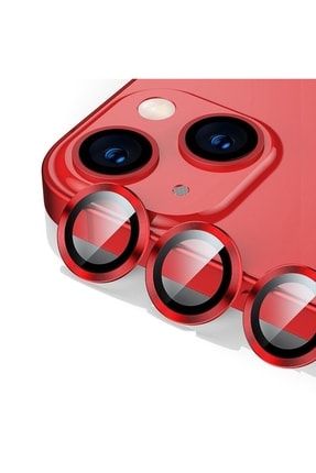 Iphone 13 Pro Max / 13 Pro Kamera Lens Koruyucu Kırmızı 13SProMax