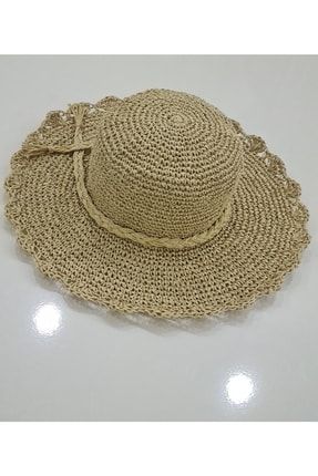 Hasır Örgü Plaj Şapkası 8690