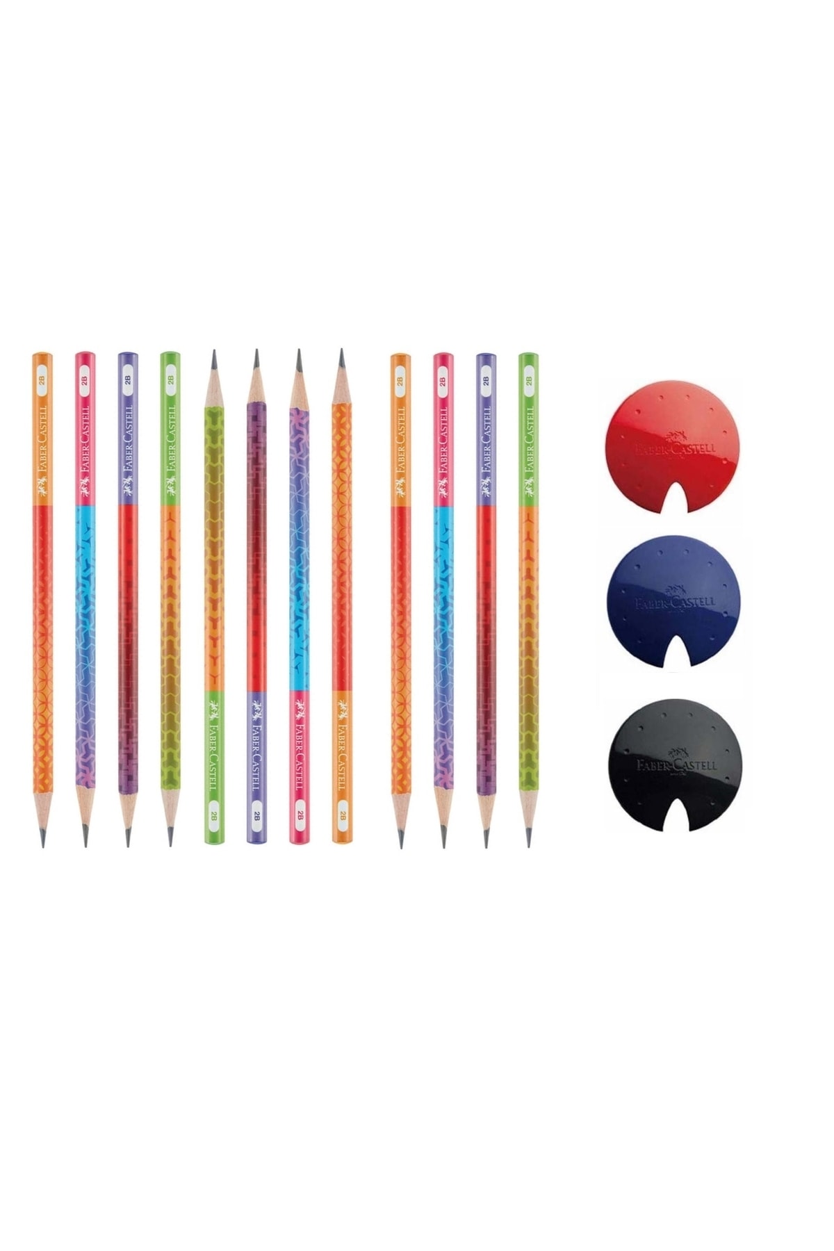 Faber Castell Smoothie Kurşun Kalem 12'li + 1 Adet Ufo Kalemtraş